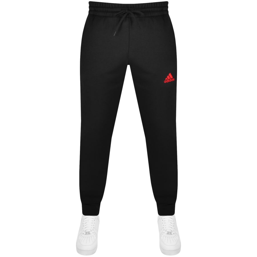 Adidas originals 3 stripe joggers black sale